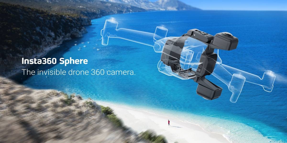 Insta360がドローン用360度カメラ「Sphere」をリリース – DJI Air2、Air2S専用