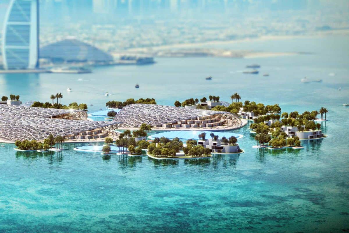 ドバイで世界最大規模の海洋再生プロジェクト「Dubai Reefs」が公開