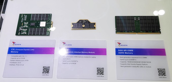 ADATA、次世代CAMM、MR-DIMMメモリモジュールを公開