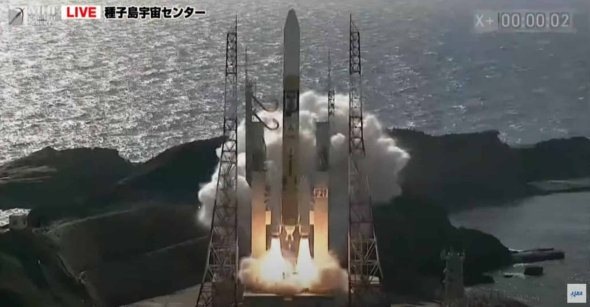 日本初の月面着陸ミッションがかかるH-IIAロケットが打ち上げ成功